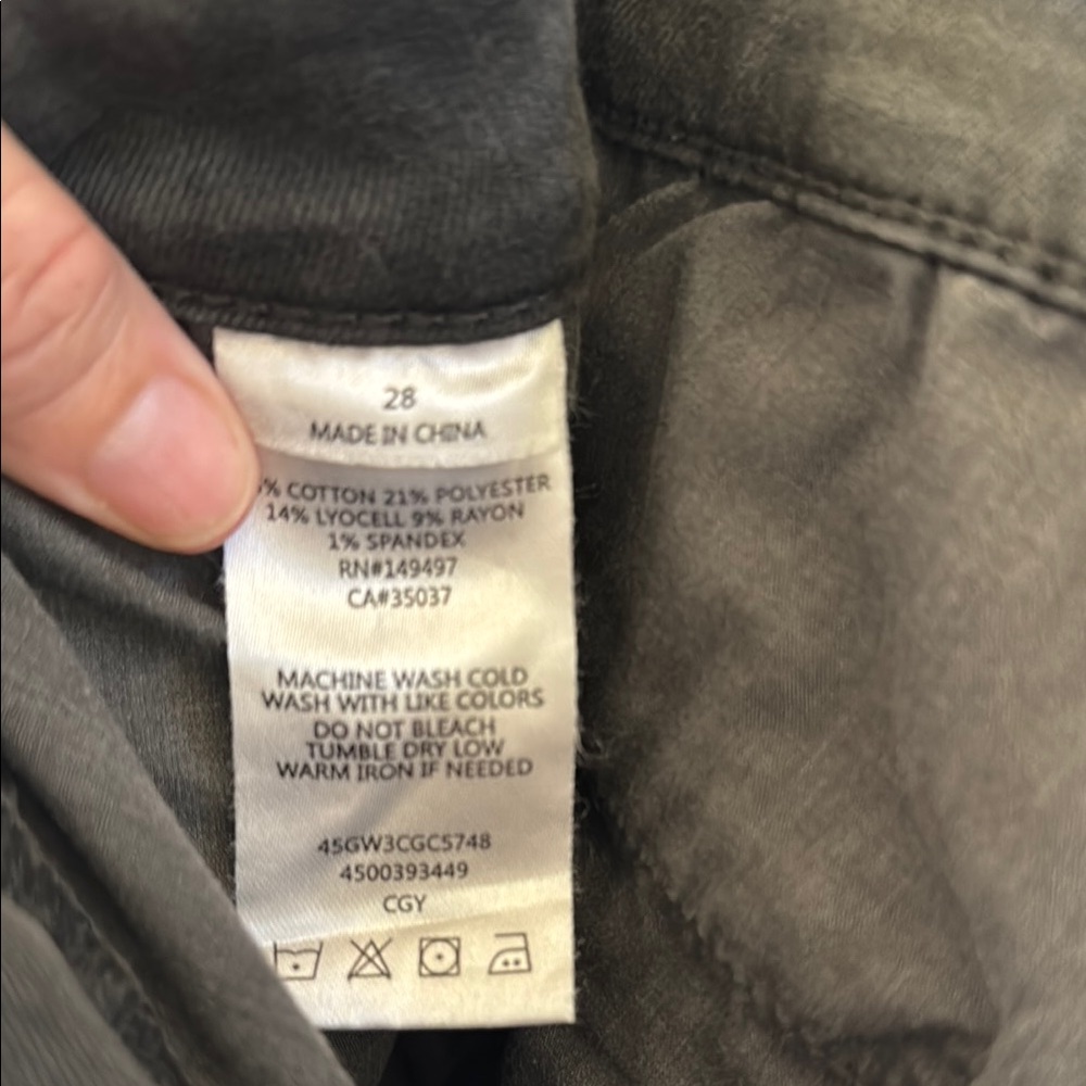 Joe’s Women’s Charcoal Cargo Pants Size 28 - Picture 5 of 6